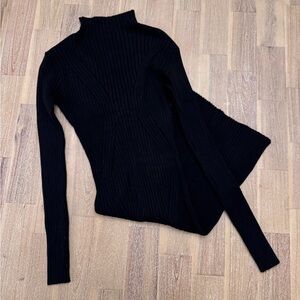 Black Lulu’s Mock Neck Sweater Dress Small